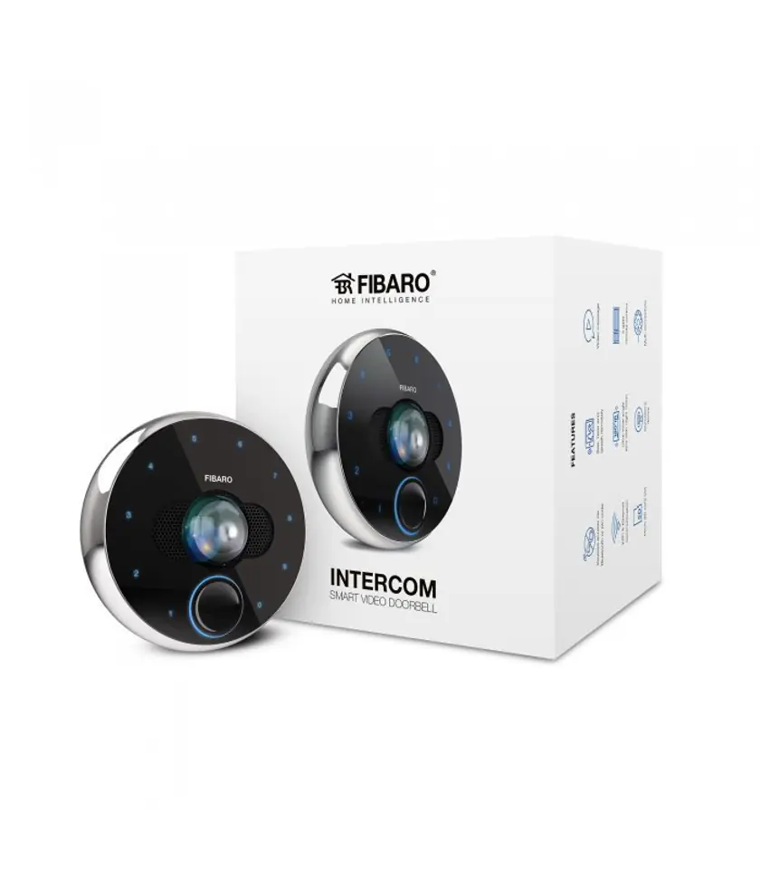 ⁨Fibaro Intercom Smart Doorbell Camera FGIC-002 Ethernet/Wi-Fi/Bluetooth.⁩ w sklepie Wasserman.eu