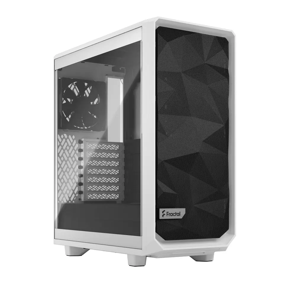 ⁨Fractal Design | Meshify 2 Compact Clear Tempered Glass | White | Power supply included | ATX⁩ w sklepie Wasserman.eu