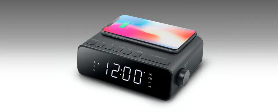 ⁨Muse | Alarm function | M-175 WI | AUX in | Alarm Clock | Black⁩ w sklepie Wasserman.eu