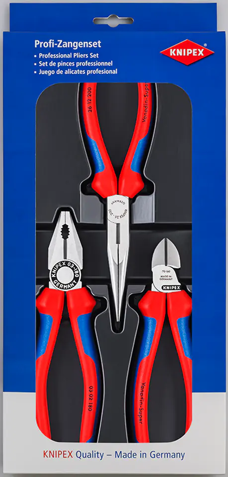 ⁨SET OF PLIERS FOR WORKSHOP AND SERVICE WORK 3PCS.⁩ at Wasserman.eu