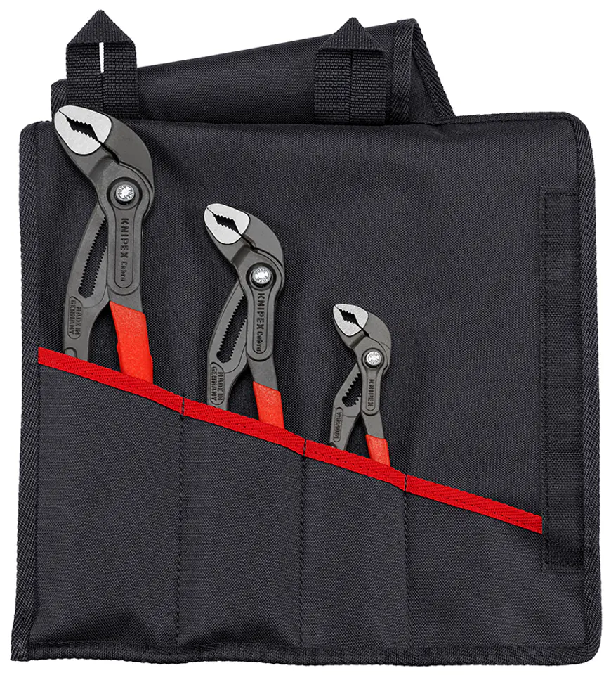 ⁨PIPE PLIERS SET IN CASE 3-PIECE 150,250,300MM⁩ at Wasserman.eu