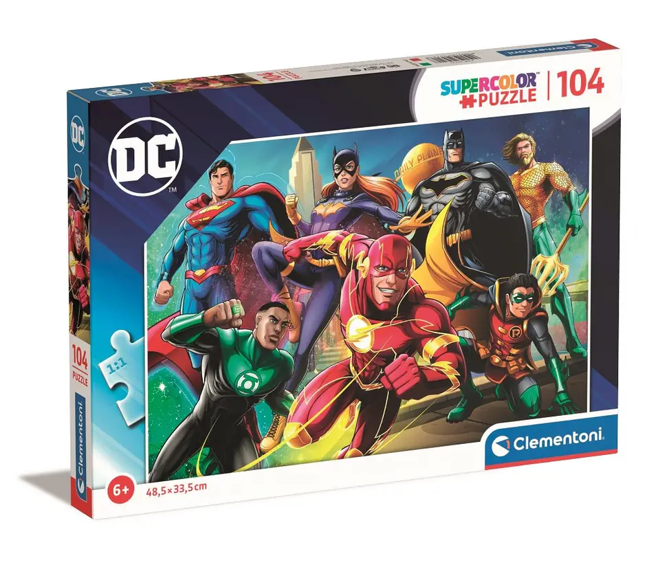 ⁨Puzzle 104 elementy Super Kolor DC Comics⁩ w sklepie Wasserman.eu