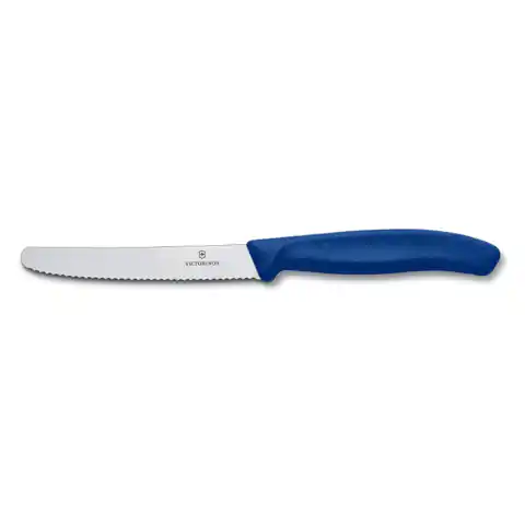 ⁨Nóż stołowy uniwersalny 11cm Victorinox niebieski⁩ w sklepie Wasserman.eu
