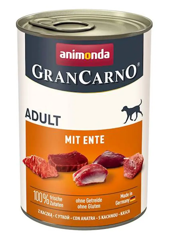 ⁨ANIMONDA GranCarno Orginal Adult wieprzowina z kaczką 400g⁩ w sklepie Wasserman.eu