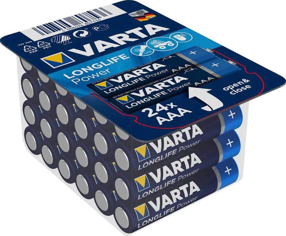 ⁨Alkaline battery AAA 1.5 LR3 Varta⁩ at Wasserman.eu