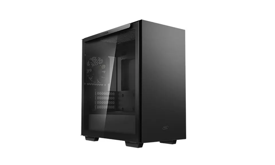 ⁨Deepcool MACUBE 110 Black, mATX, 4, USB3.0x2; Audiox1, ABS+SPCC+Tempered Glass, 1×120mm wentylator DC⁩ w sklepie Wasserman.eu