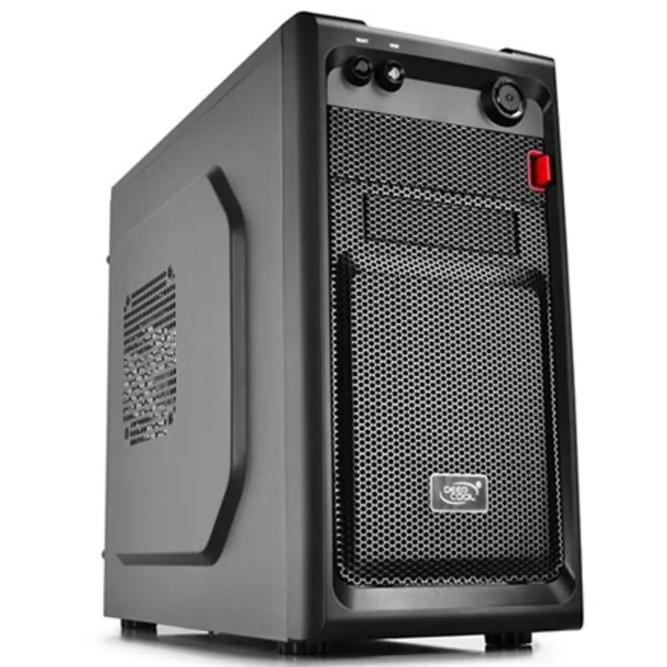 ⁨Obudowa Deepcool Smarter | USB 3.0 x1, USB 2.0 x 1, Mic x1, Spk x1 | Czarny | Micro ATX | bez zasilacza| ATX⁩ w sklepie Wasserman.eu