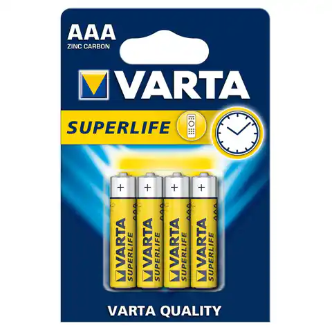 ⁨4x baterie R-03 R3 AAA Varta Superlife (blister)⁩ w sklepie Wasserman.eu