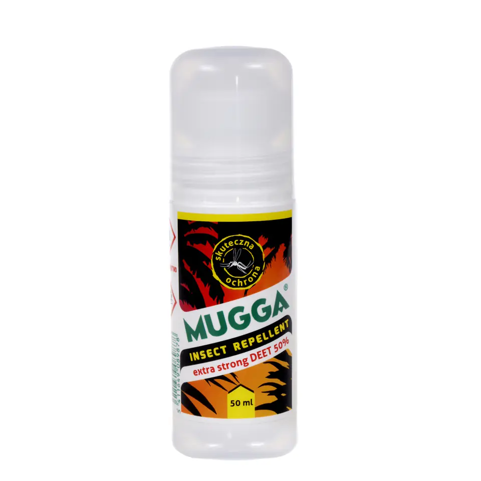 ⁨Preparat przeciw insektom Mugga Roll-On 50% 50ml⁩ w sklepie Wasserman.eu