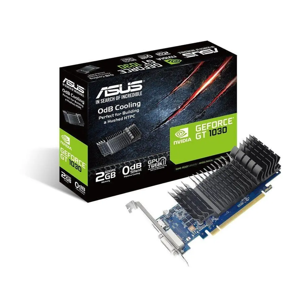 Asus GT1030-SL-2G-BRK NVIDIA, 2 GB, GeForce GT 1030, GDDR5, PCI Express 3.0, Processor frequency 1506 MHz, DVI-D ports quantity at Wasserman.eu