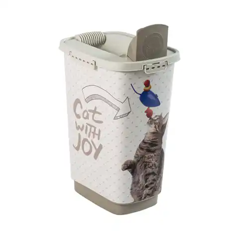 ⁨Feed container Rotho Cody Cat 25L white⁩ at Wasserman.eu