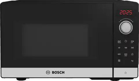 ⁨Bosch Serie 2 FFL023MS2 microwave Countertop Solo microwave 20 L 800 W Black, Stainless steel⁩ at Wasserman.eu