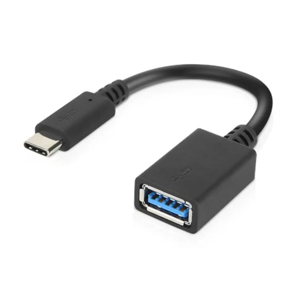 ⁨Lenovo 0.14 m, Black, USB-C to USB-A Adapter⁩ at Wasserman.eu