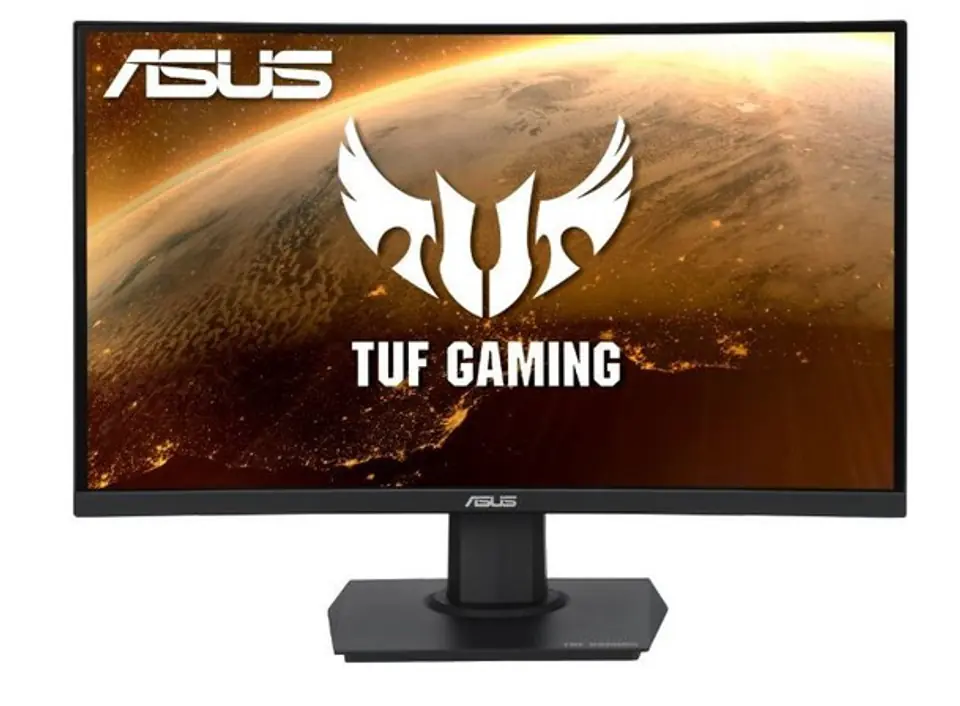 ⁨Asus TUF Gaming Curved VG24VQE 24 ", VA, FHD, 1920 x 1080 pixels, 16:9, 1 ms, 250 cd/m², Black, HDMI ports quantity 2 x HDMI 2.⁩ w sklepie Wasserman.eu