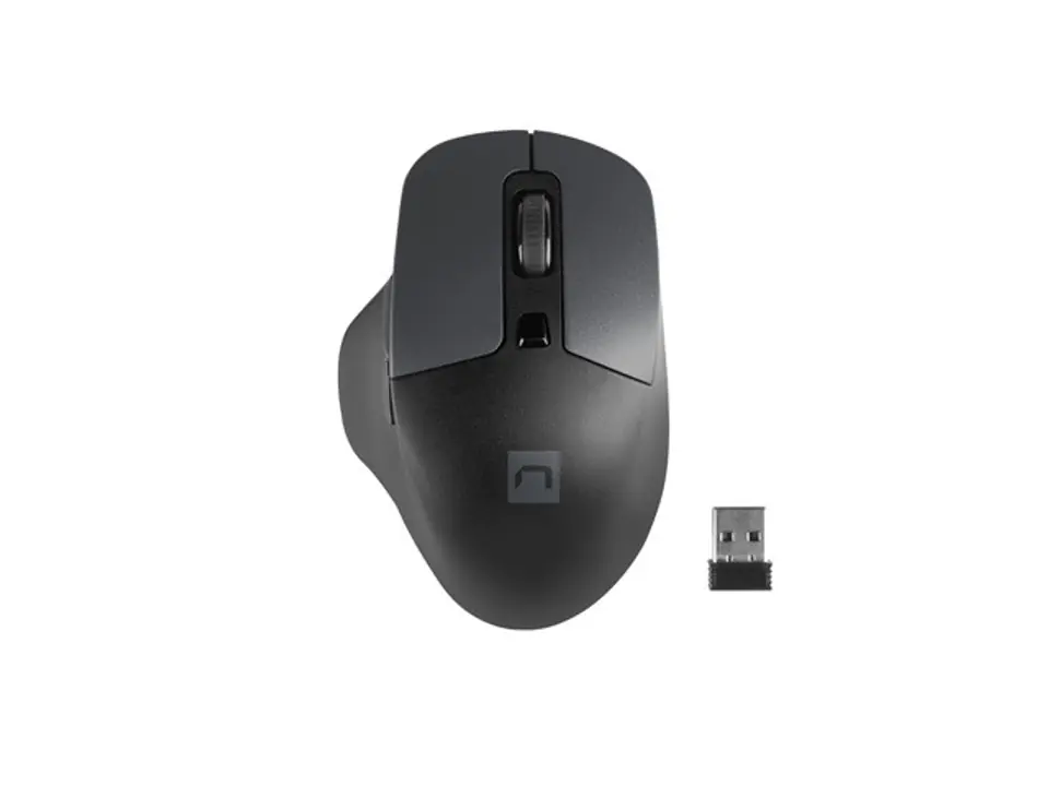 ⁨Natec Mouse, BlackBird 2, Silent, Wireless, 1600 DPI, Optical, Black⁩ w sklepie Wasserman.eu