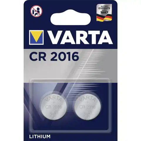 ⁨2x Bateria CR-2016 litowe Varta⁩ w sklepie Wasserman.eu