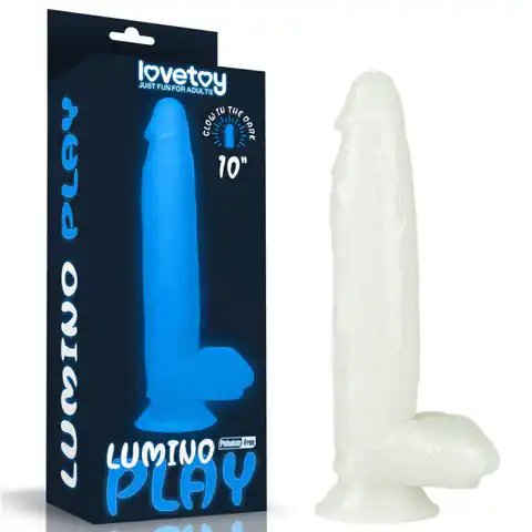 ⁨Dildo with suction cup glowing in the dark Lumino Play 26 cm Lovetoy⁩ at Wasserman.eu