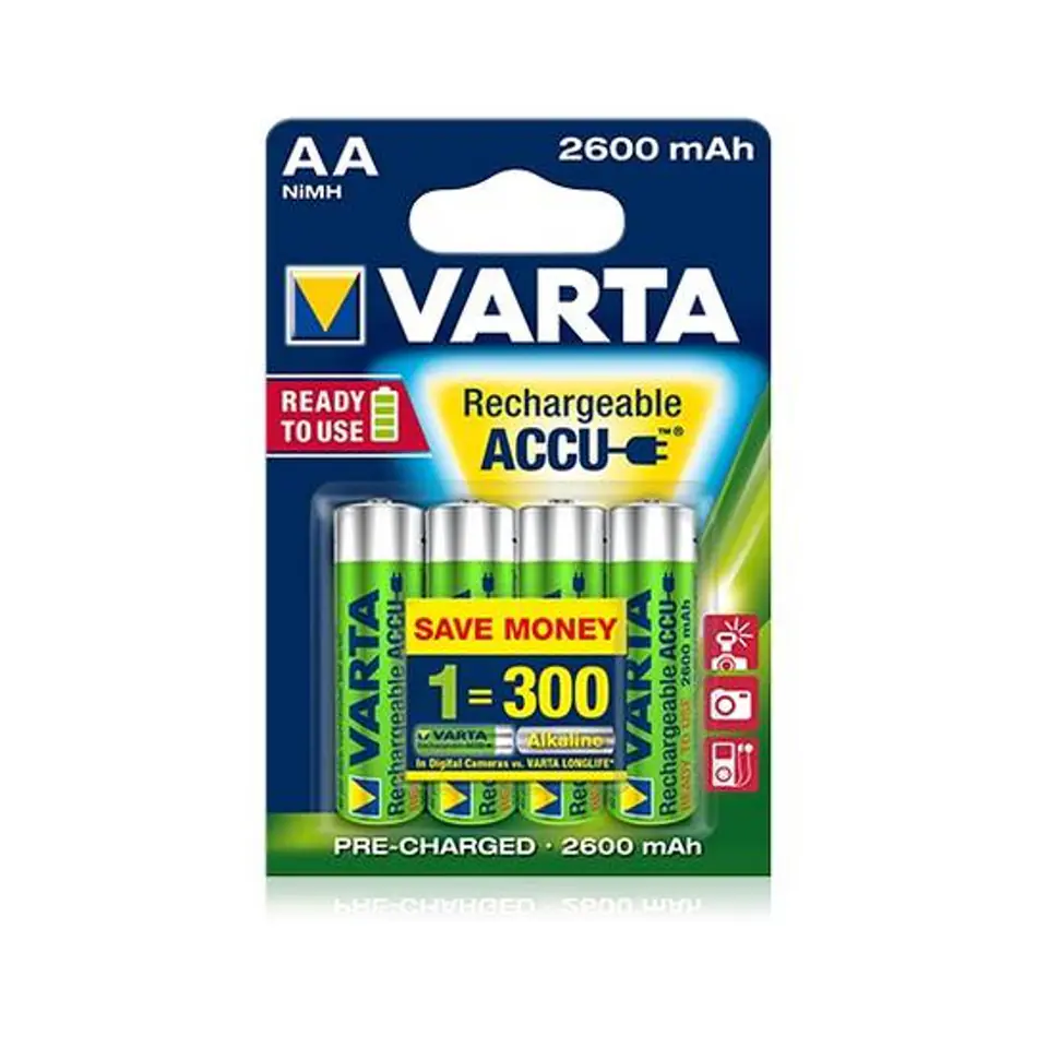 4x akumulatorki Ready2use R6-06 AA 2600mAh Varta w sklepie Wasserman.eu