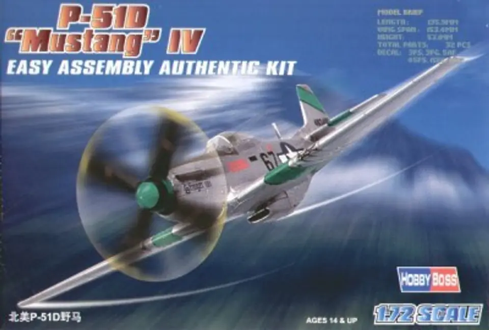 ⁨Model plastikowy P-51D Mustang IV⁩ w sklepie Wasserman.eu