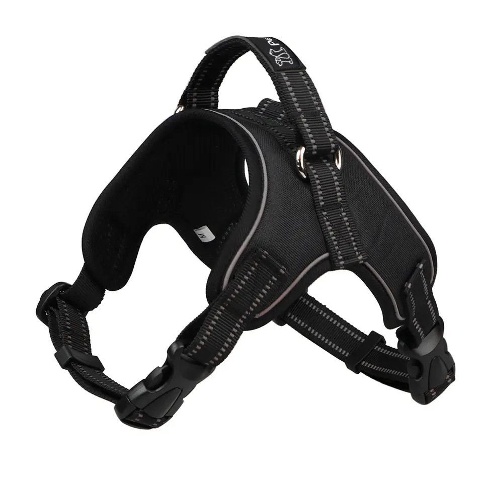 ⁨PETLOVE Reflective braces with dog tape S black [SZELODBZSBK]⁩ at Wasserman.eu