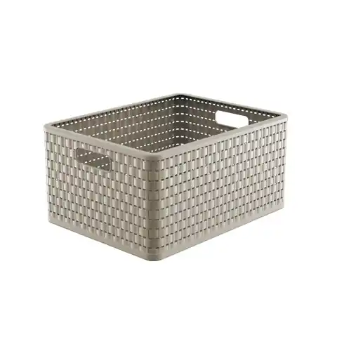⁨Cart container Rotho Country A4+ 28L cappuccino⁩ at Wasserman.eu
