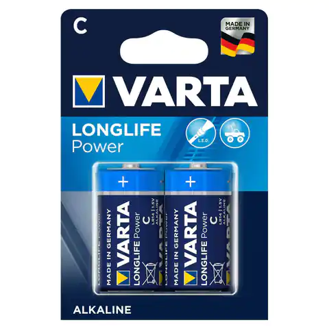 ⁨2x baterie R-14 LR14 C 1,5V alkaliczne Varta Longlife Power⁩ w sklepie Wasserman.eu