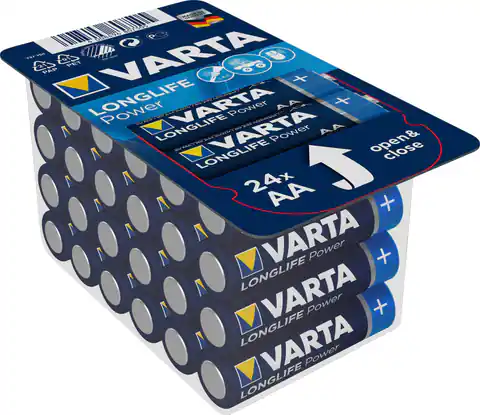 ⁨Alkaline batteries VARTA R6 (AA) 24pcs HIGH ENERGY⁩ at Wasserman.eu