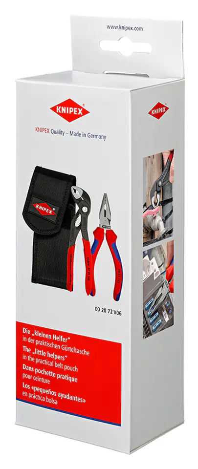 ⁨SET OF MINI PLIERS IN A 2PCS STRAP CASE.⁩ at Wasserman.eu