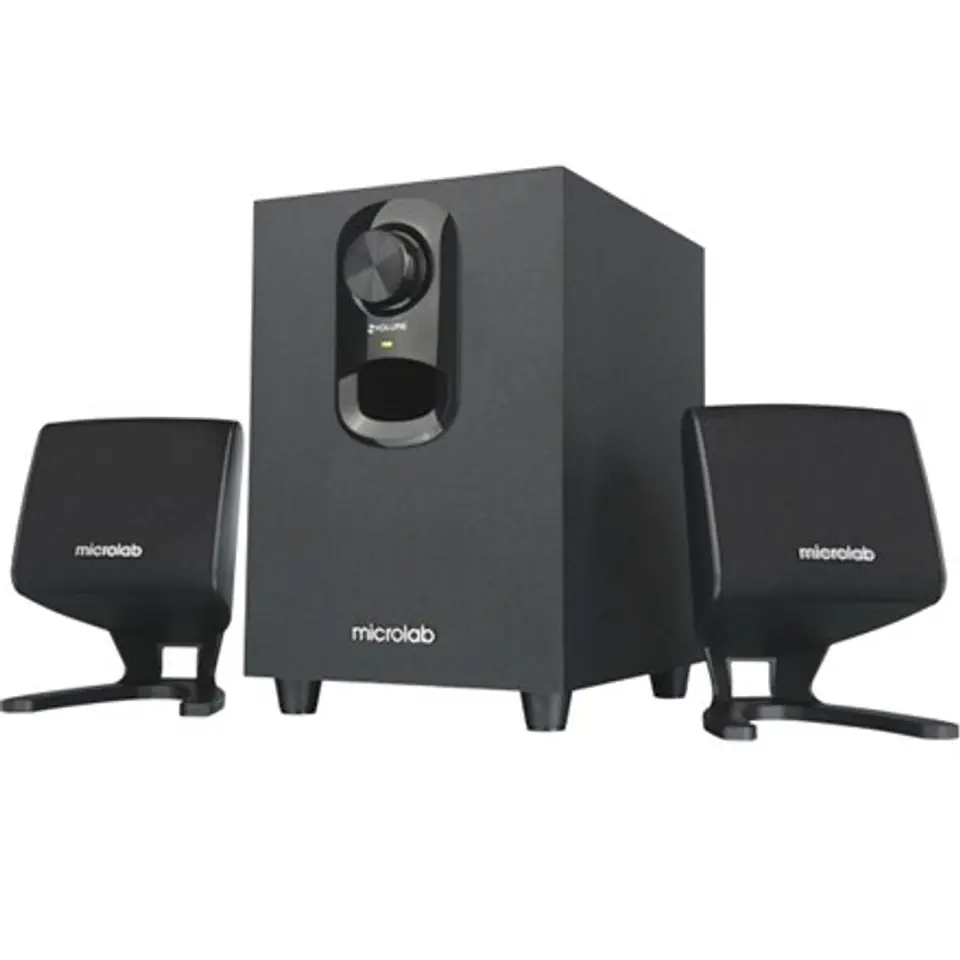 Microlab M-108 Lautsprecher Typ 2.1, 3.5mm, Schwarz, 11 W im Wasserman.eu