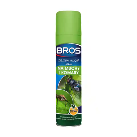 ⁨Spray na muchy i komary Bros Zielona Moc 300ml⁩ w sklepie Wasserman.eu