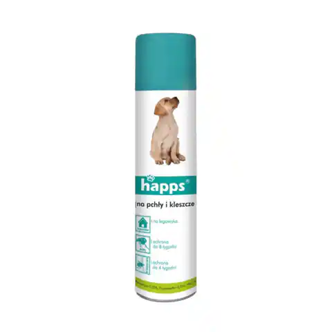 ⁨Spray na pchły i kleszcze dla psów Happs 250ml⁩ w sklepie Wasserman.eu