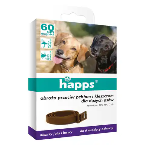 ⁨Collar against fleas and ticks for large dogs Happs⁩ at Wasserman.eu
