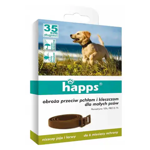 ⁨Collar against fleas and ticks for small dogs Happs⁩ at Wasserman.eu