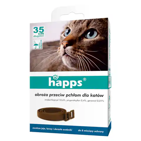 ⁨Collar against fleas and ticks for cats Happs⁩ at Wasserman.eu