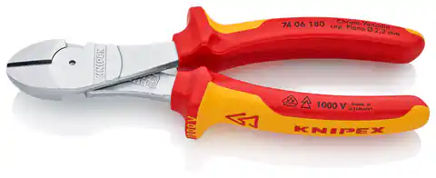 ⁨SIDE CUTTING PLIERS WITH INCREASED GEAR RATIO 180MM⁩ at Wasserman.eu