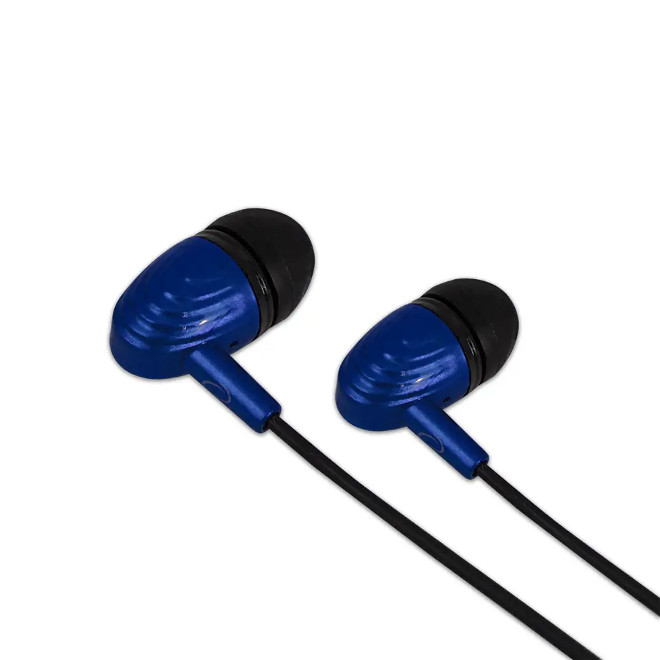 ⁨EH193KB Esperanza in-ear headphones with microphone eh193 black-blue⁩ at Wasserman.eu