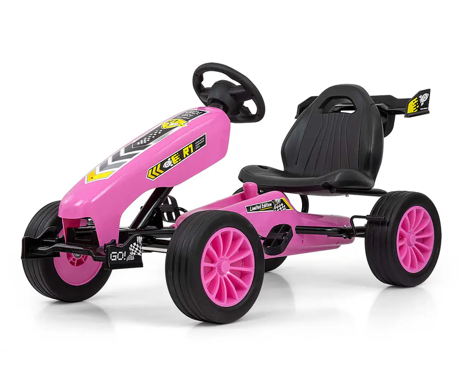 ⁨Rocket Pink pedal go-kart⁩ at Wasserman.eu