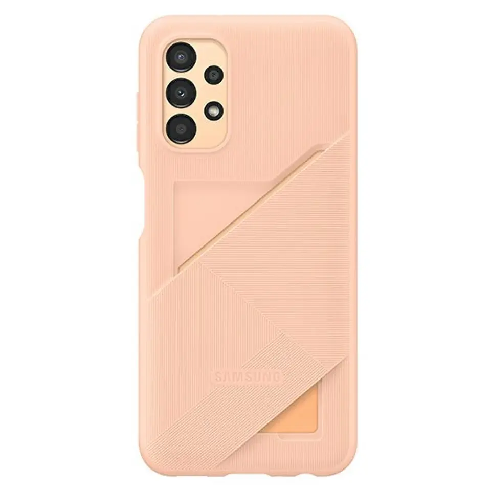 ⁨Etui Samsung EF-OA135TP A13 A135 brzoskwiniowy/peach Card Slot Cover⁩ w sklepie Wasserman.eu