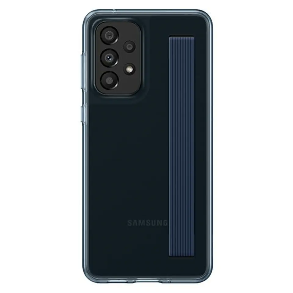 ⁨Etui Samsung EF-XA336CB A33 5G A336 czarny/black Slim Strap Cover⁩ w sklepie Wasserman.eu