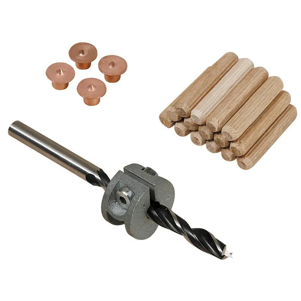 ⁨SET: DRILL, DEPTH LIMITER. 4 PIN MARKERS 8MM⁩ at Wasserman.eu