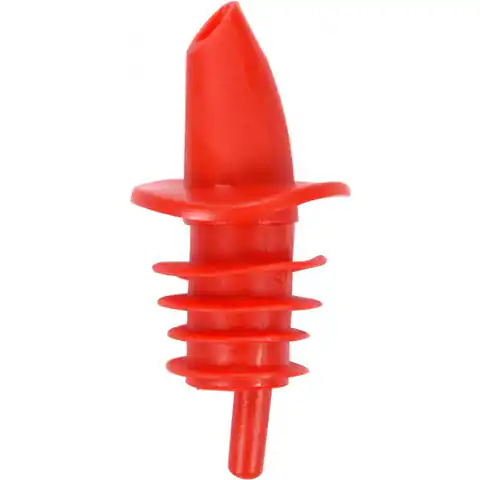 ⁨BOTTLE STOPPER WITH DISPENSER AND TUBE RED⁩ at Wasserman.eu