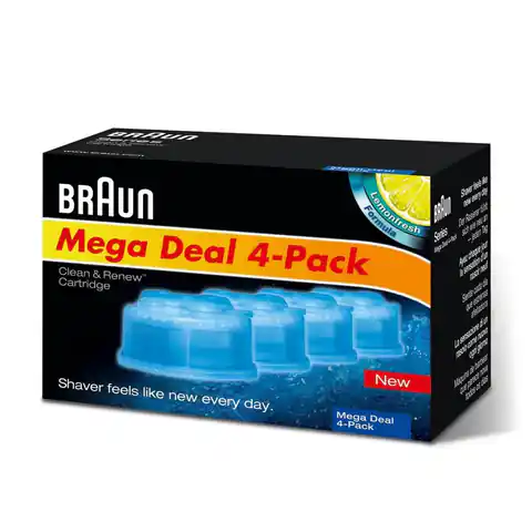 ⁨Braun Refills 4 Pack Clean and Renew CCR4 3+1⁩ at Wasserman.eu