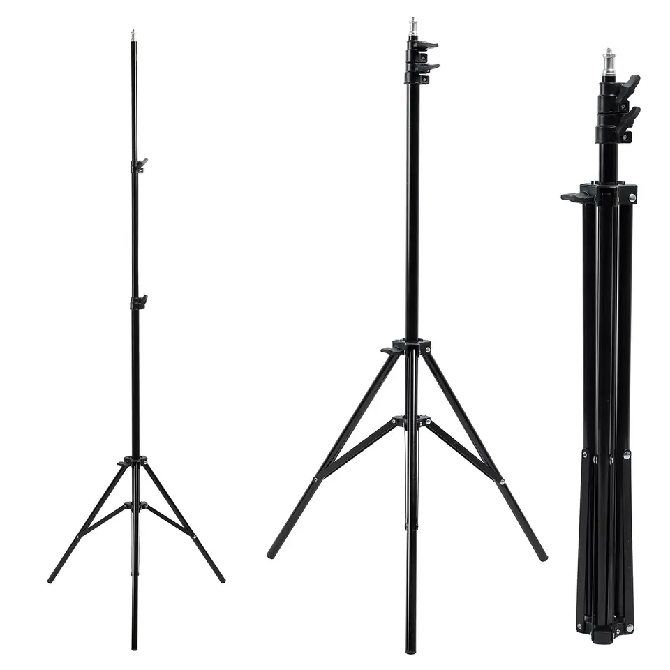 ⁨Maclean tripod, For ring lamp, LED 12", Max. height 200cm, Max. load 3kg, MC-163⁩ at Wasserman.eu