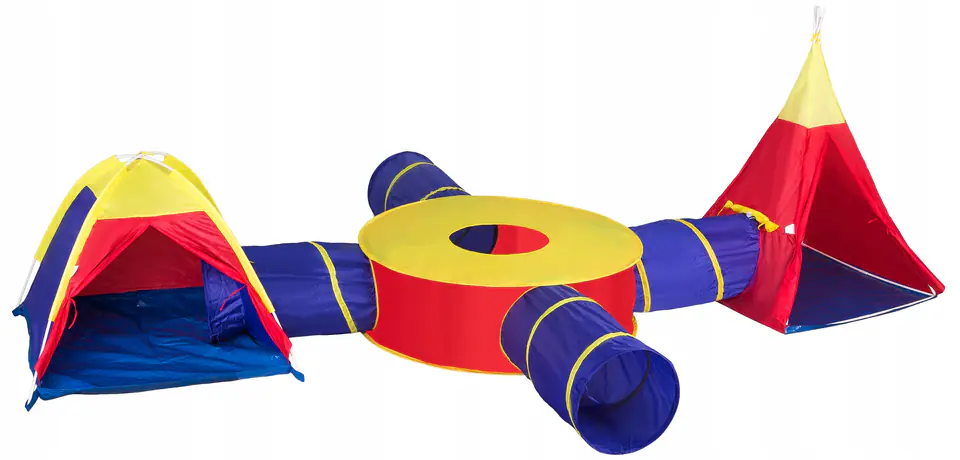 Children's tent set 7in1 cottages + 4 tunnels at Wasserman.eu