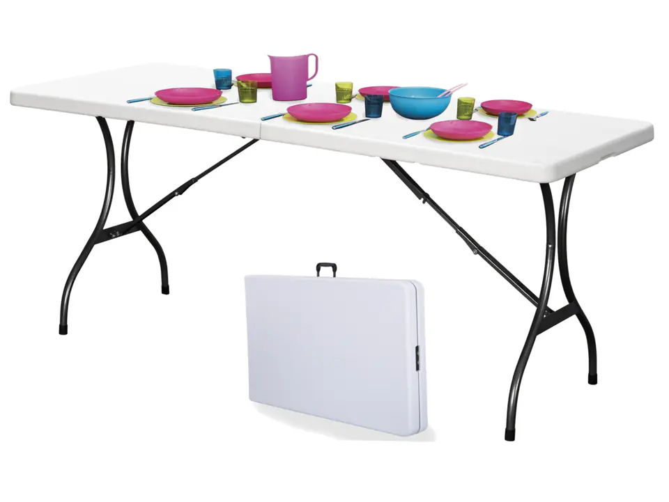 ⁨Folding garden banquet catering table 240⁩ at Wasserman.eu