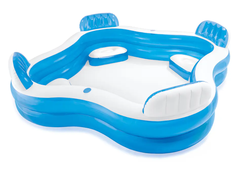 ⁨Intex 56475NP Basen rodzinny z siedzeniami 229cm x 229cm x 66cm⁩ w sklepie Wasserman.eu