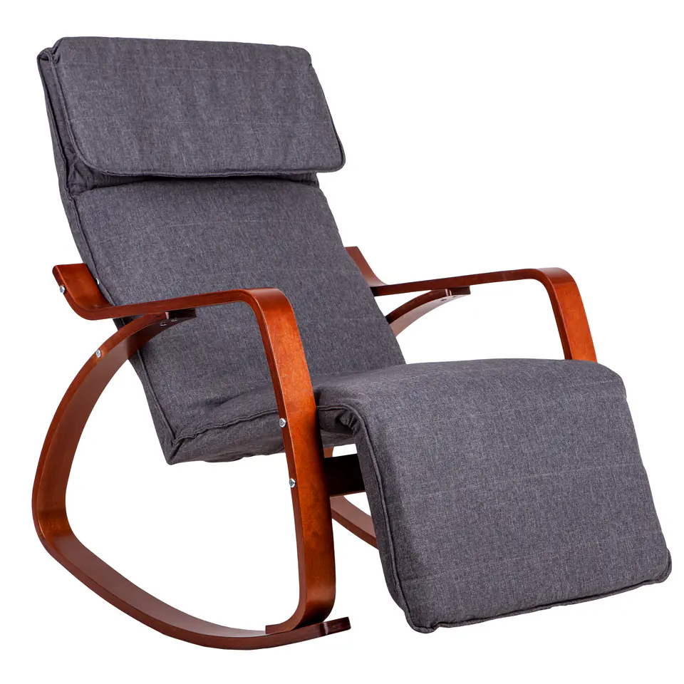 ⁨Rocking chair adjustable footrest wooden shoulders⁩ at Wasserman.eu