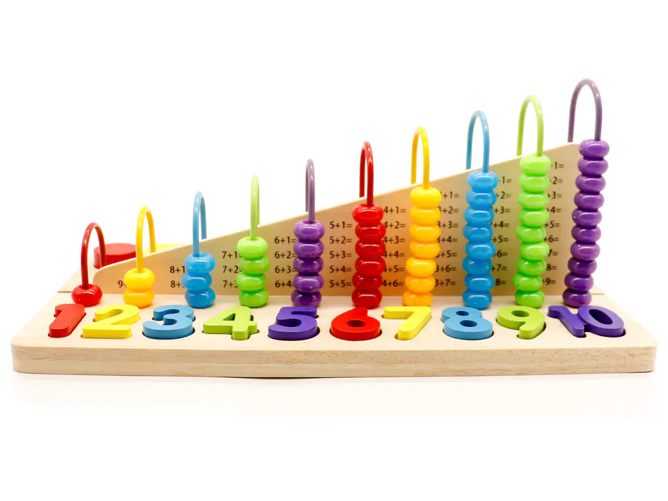 ⁨Educational toy abacus, ECOTOYS number blocks⁩ at Wasserman.eu