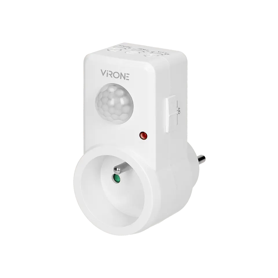 ⁨Socket-outlet motion sensor 120° IP20, 280W⁩ at Wasserman.eu