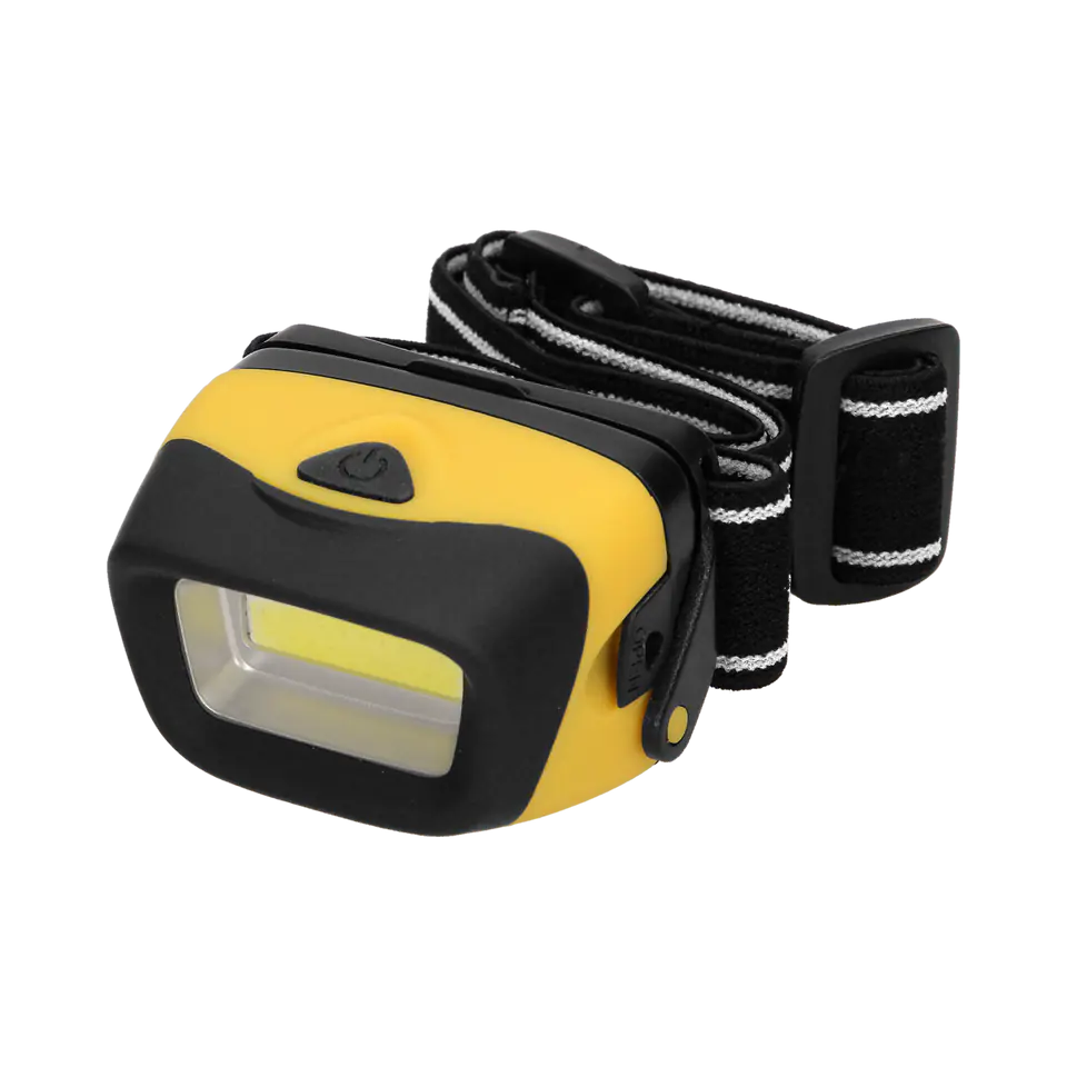 ⁨LED Headlamp COB 3W, 170lm, 3 x AAA, Movable Head⁩ at Wasserman.eu